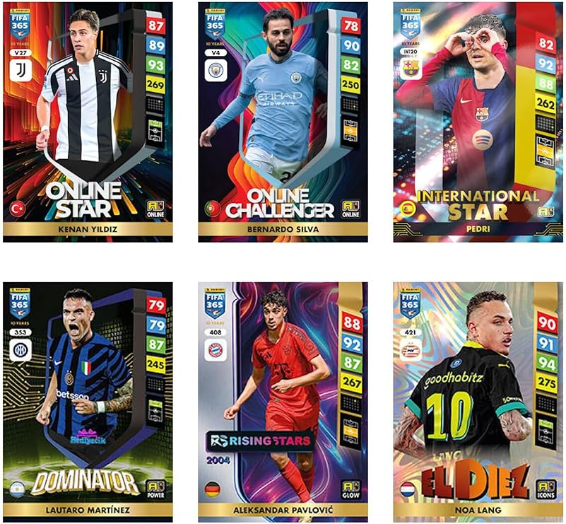 Hediyecik Fıfa 365 Adrenalyn Xl 2025 Futbolcu Kartları 5 Paket (30 Kart)