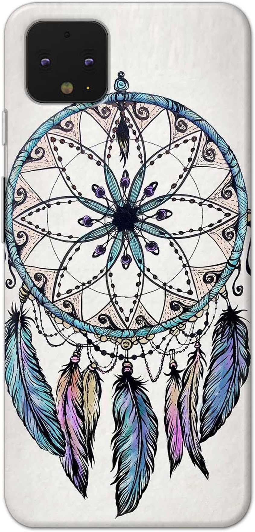 PRINTFIDAA® Printed Hard Back Cover for Google Pixel 4 Back Cover (Dream Catcher) -280724(FQ)