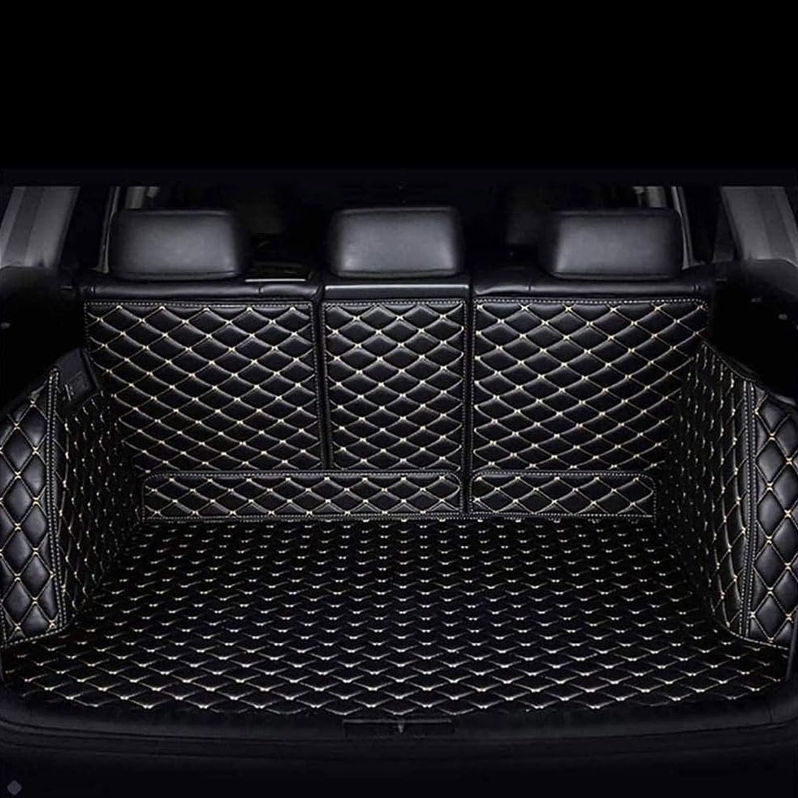 Bqkcd B/Black Beige Car Oot Liner Mat For Mw M3 Touring (G81) 2022 2023, Protector Pad Leather Oot Mat Full Coverage Cargo Storage Tray Protector Carpets Liner Accessorie,