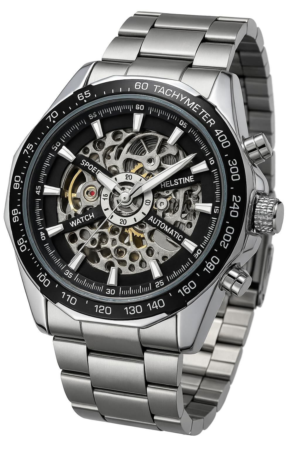 Watches for Men Automatic Watch Mechanical Wrist Watches Skeleton Analog Stainless Steel Business 30 Meter Waterproof Luminous Men Watch 2025-image-21