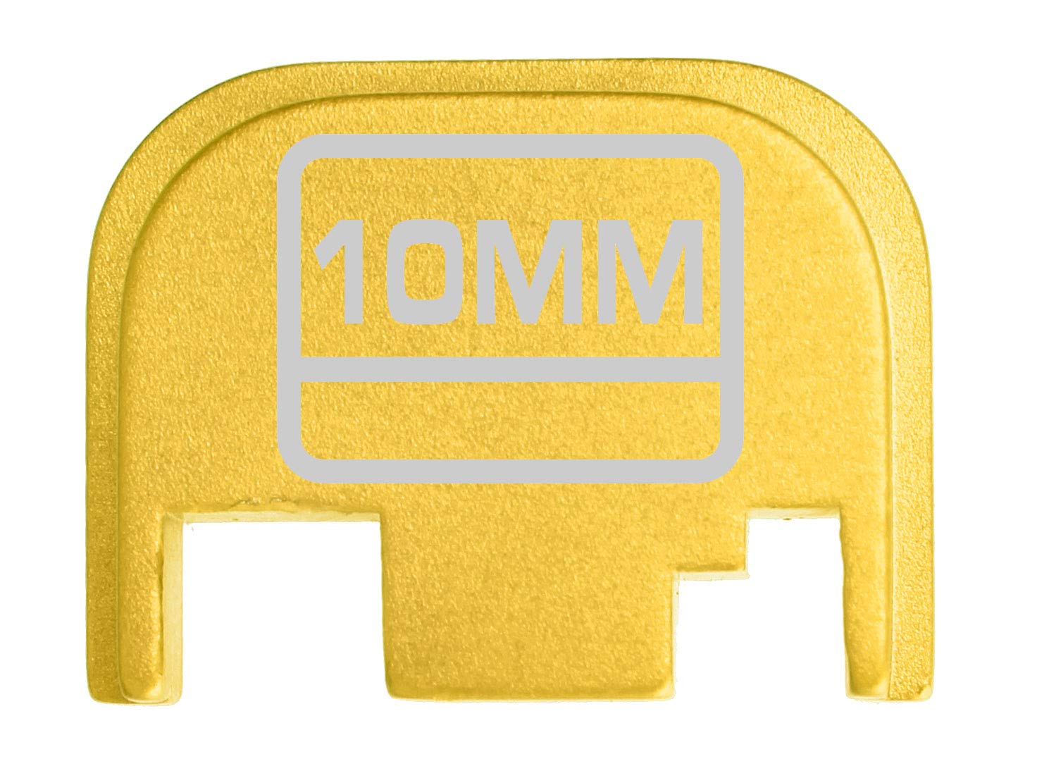 NDZ PerformanceRear Slide Cover Plate for Glock Gen 1-4 9MM .40 S&W .357 SIG 10MM .45 Gap Laser Engraved Anodized Aluminum in Gold - Choose Design