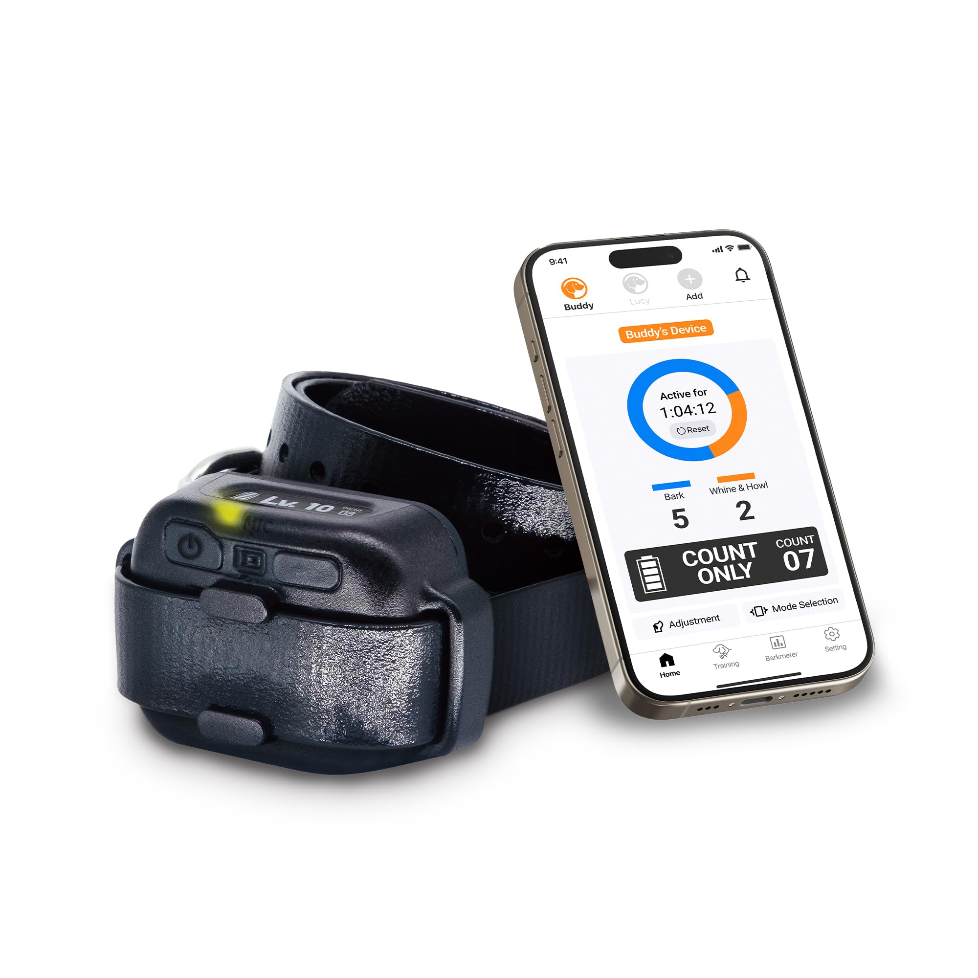 Dogtra Smart NOBARK Collier Anti-aboiement, détecte gémissements et aboiements, contrôle Via app, étanche (IPX9K), Dressage portée 30m, pour Chiens de Petite Taille.