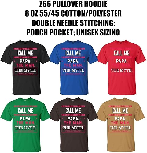 Miniatura 3 de for Golfers, for Dad's Birthday - Papa Man Myth Golf Legend Quote On &amp; Multicolor Unisex Shirt