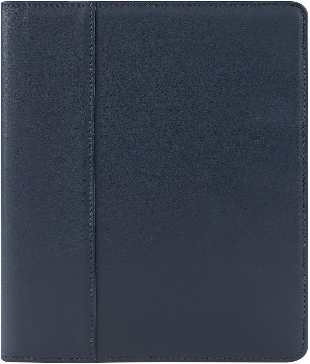 FranklinCovey - Jordan Cover for Wire-Bound FranklinCovey Planners | Leather - Zipper Closure (Classic, Black)