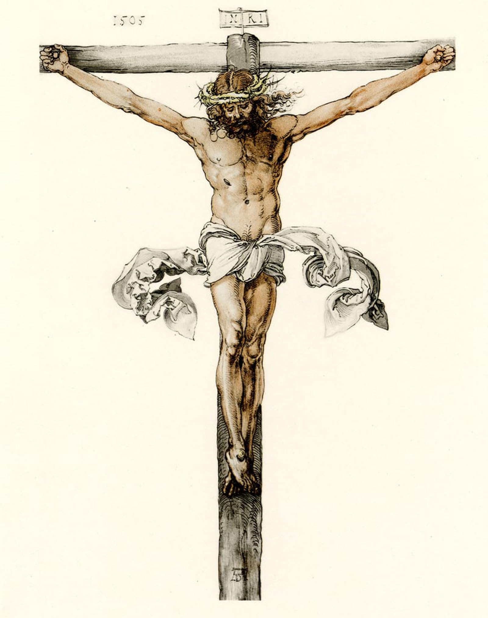 POSTERIIk Famous Print Pop Art Wall Art Graffiti Christ on the Cross by Albrecht Dürer Art Prints for Home Decor 60x90cm