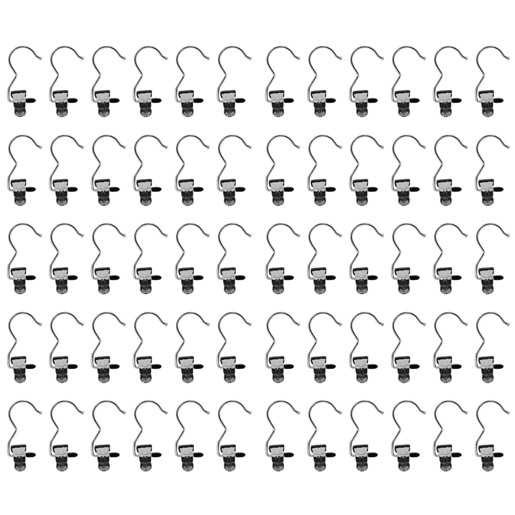 Hndhbfgrt 60PCS Legging Organizer for Closet Pants Hangers Space Saving Portable Stainless Steel Single Clips