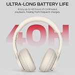 Monster Mission 100 Bluetooth Headphones, On Ear Headphones with Immersive Bass, Crystal Clear Call, 40H Playtime, Bluetooth 5.4, Comfortable Fit Wireless Headset for Travel Work