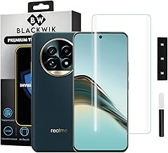 Blackwik Premium Curved UV Tempered Glass For Realme 13 Pro Plus Cellphone (Transparent, Pack Of 1) Advanced Border Less Full Screen Coverage UV Screen Protector Guard With Installation Kit