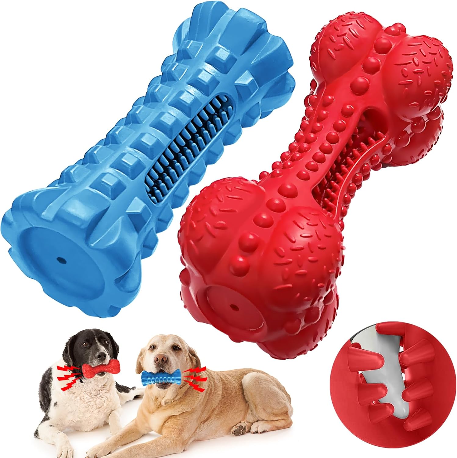 Pet Supplies BAPSOUZU Dog Squeaky Toys for Aggressive Chewers