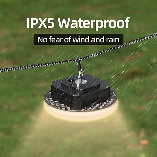 Miniatura 4 de 12000mAh (45W) Camping colgante tienda luz emergencia corte de energía linterna uso doméstico 4000LM 3 modos IPX5 impermeable al aire libre caminar