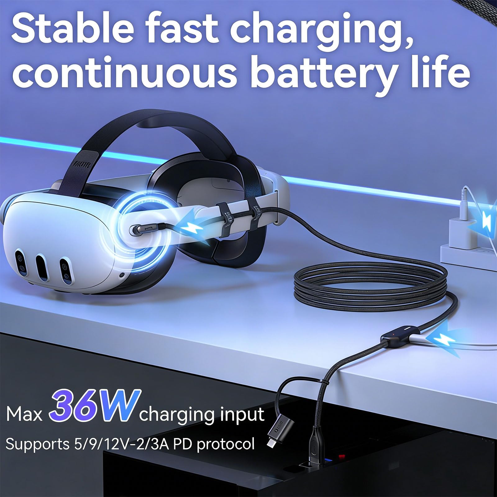 Duty Accessories kabel do szybkiego ładowania USB3.0 zamiennik ogniwa do ładowania 3/3S/2 kabel połączeniowy do gier