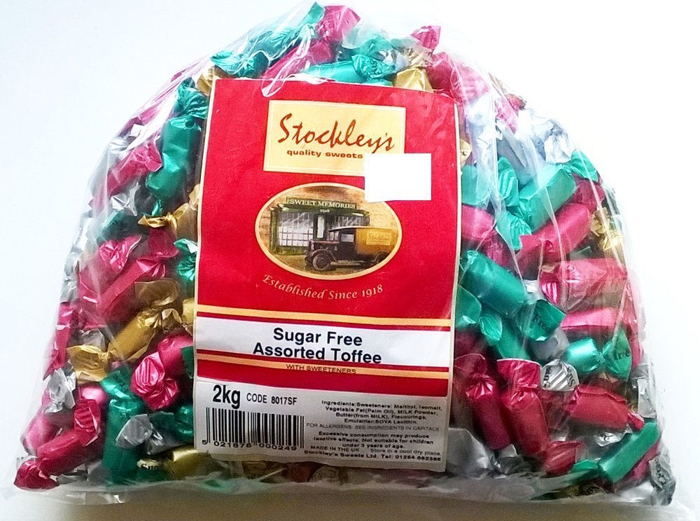 Stockley's Sweets Stockleys Sugar Free Assorted Toffees Sweets - 1 X 2Kg