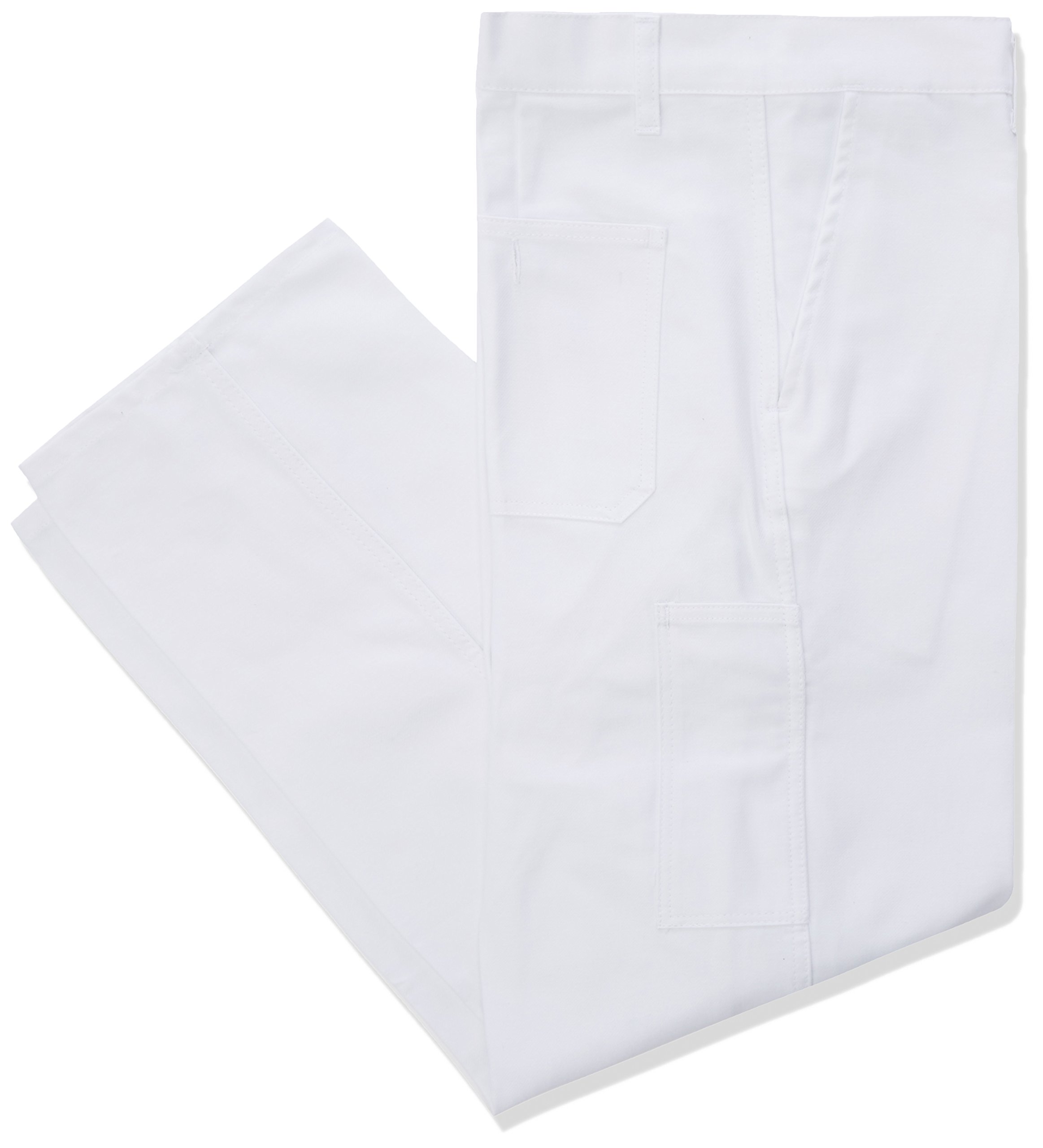 L'IDEALThe Ideal 103010CR4 Work Trousers with Knee Pad Pockets, White, 103010CR4T3