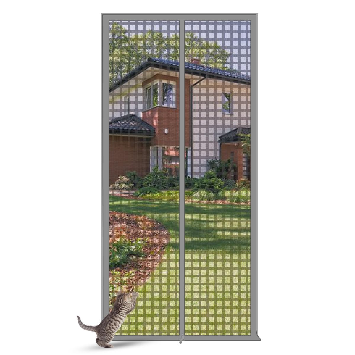 Cat Doors LRTYZBD Reinforced Pet Mesh Screen Door, Pets Proof Cat