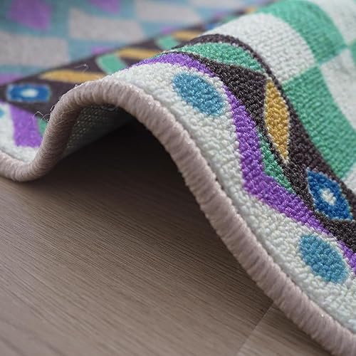 Miniatura 6 de Alfombra de juego jumbo 7 en 1 para niños, alfombra de actividades plegable de 79 x 59 pulgadas con remolacha, ajedrez, ludo y más, alfombra