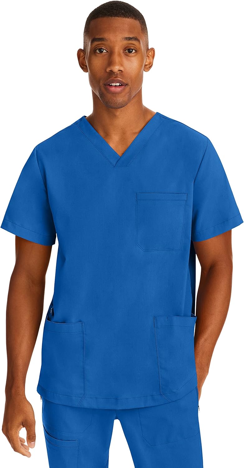 Healing Hands Scrubs for Men Modern Fit, Scrub Top Jake with 3 Patch Pockets, Side Vents and Stretchy Fabric 2331 - Image 7