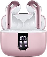 Vista 10 de TAGRY Auriculares Bluetooth Verdaderamente Inalámbricos Auriculares 60H Reproducción Pantalla LED de Energía Audífonos con Estuche de Carga
