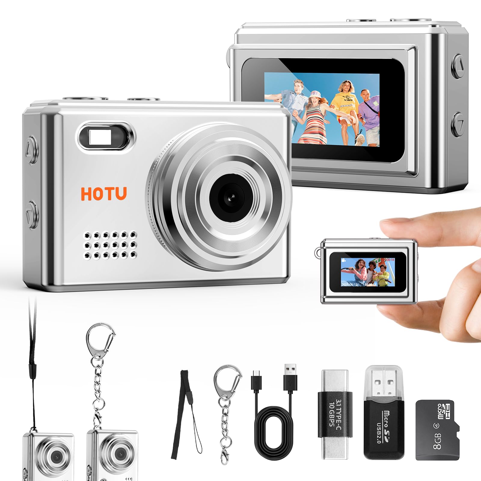 Amazon.com : HOTU Mini Keychain Digital Camera, Y2K Pocket-Size
