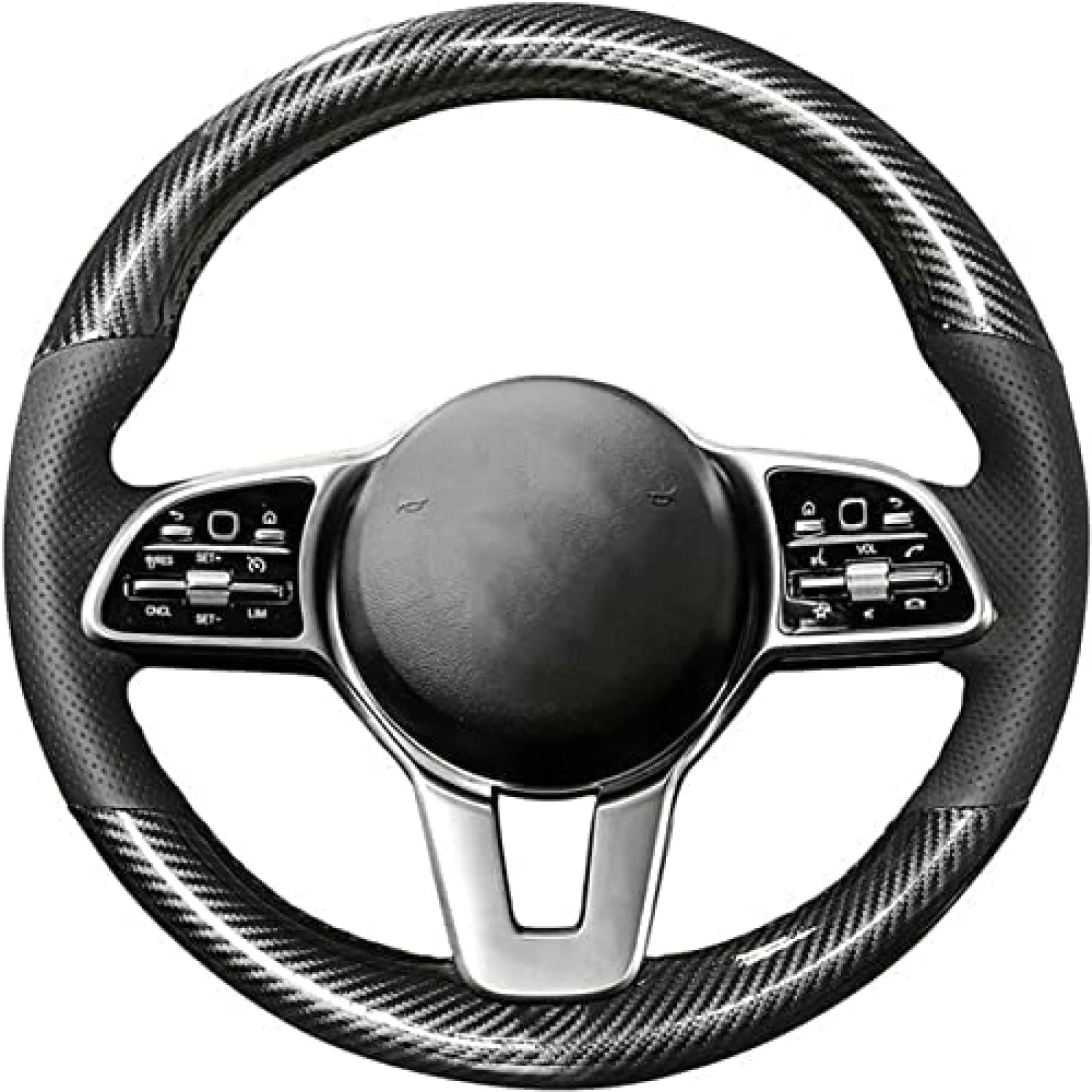 abrupt Pokrowiec na kierownicę samochodu do Mercedes-Benz klasy A klasy B klasy C, pokrowiec na kierownicę samochodu, oddychający, odporny na zużycie, pokrowce na kierownicę akcesoria do wnętrza samochodu