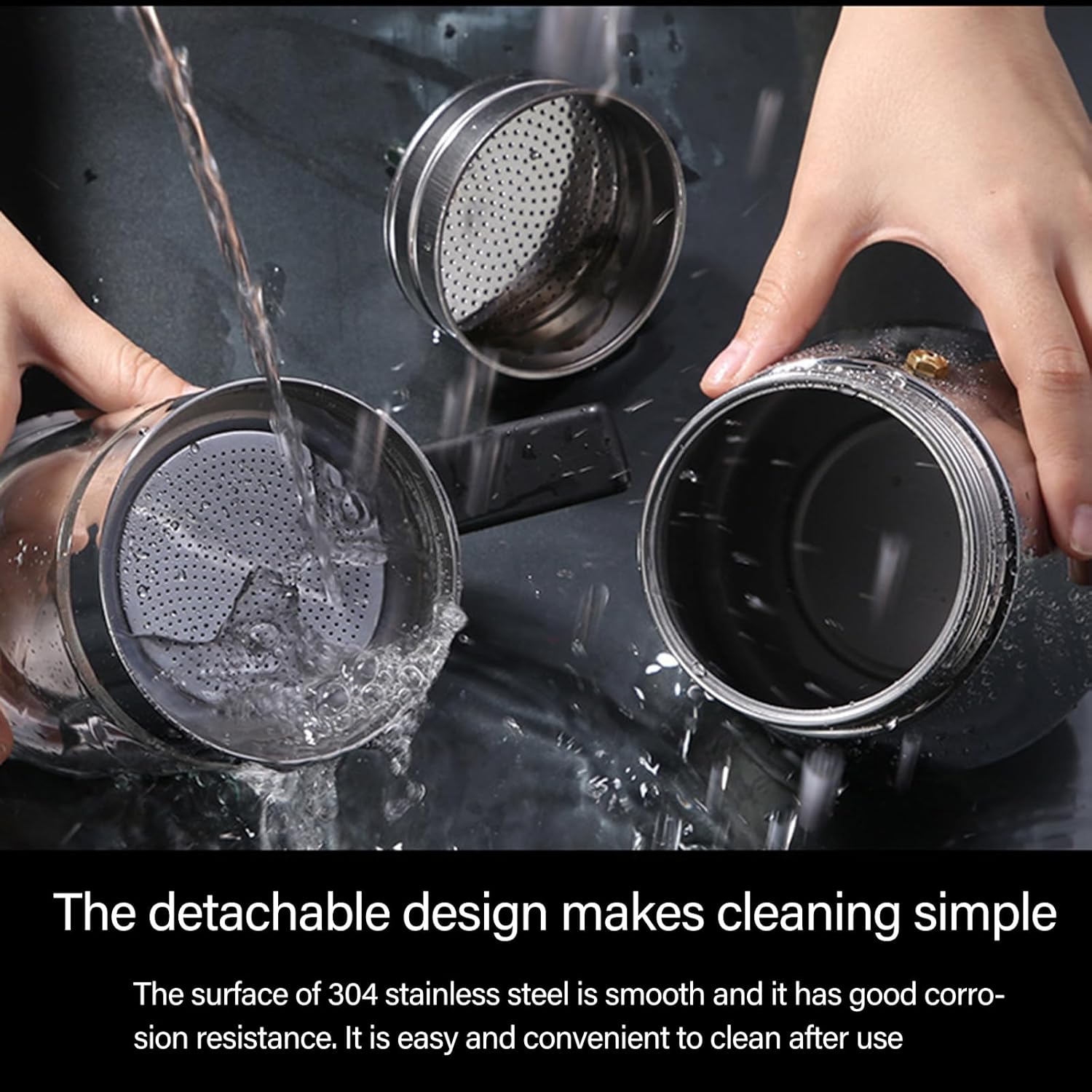 Camping Friendly Espresso Coffee Pots for Kitchen Use High Pressure Extraction Espresso Maker with Handle Coffee Enthusiasts