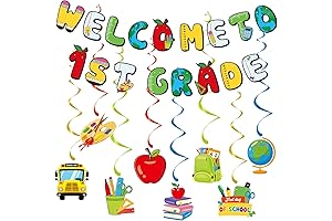 Welcome to 1st Grade Banner, 1st Grade Back to School Party Decorations