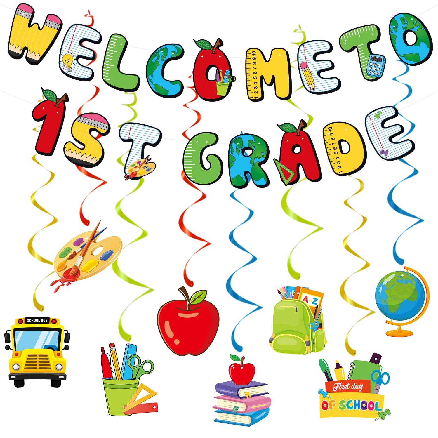 Welcome to 1st Grade Banner, 1st Grade Back to School Banner, 1st Grade Classroom Decorations, Back to School Banner, Welcome Back to School Banner,