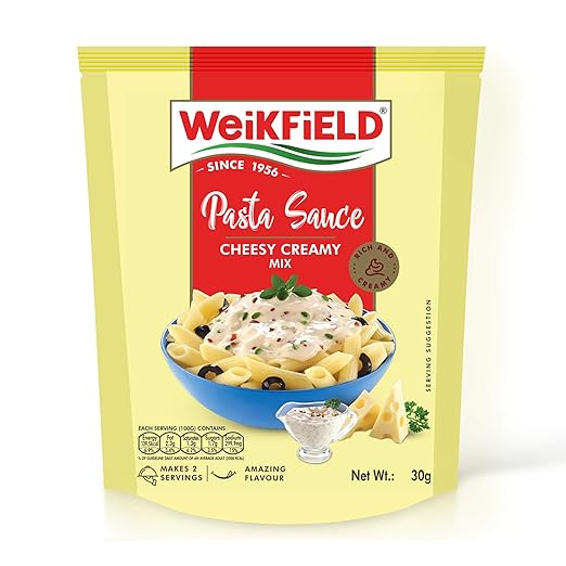 Weikfield White Pasta Sauce Cheesy Creamy, 30 Gram Amazon.in