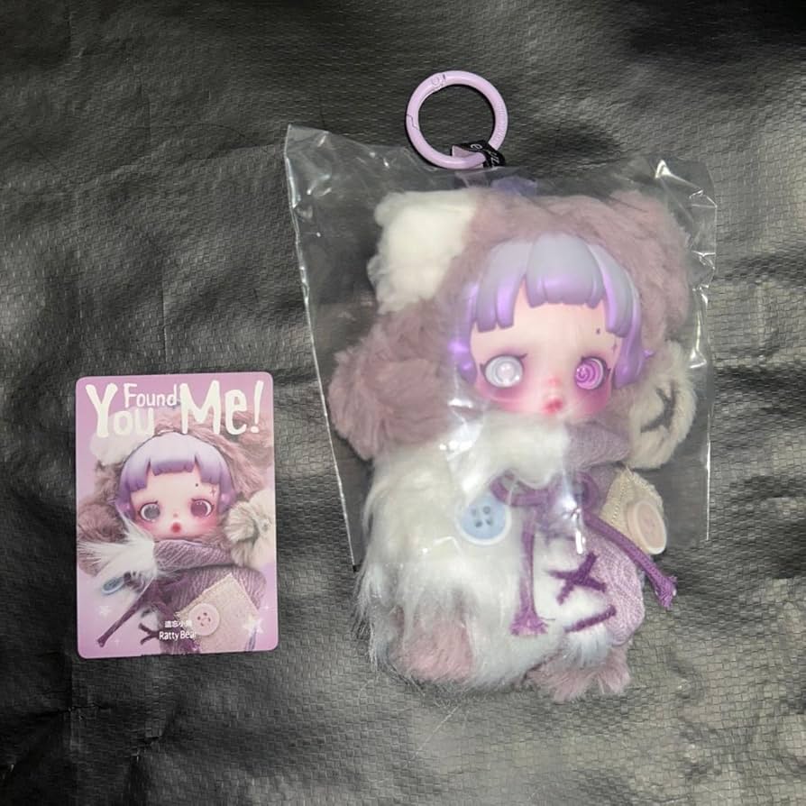 【新品未開封】SKULLPANDA You Found Me!RattyBear Skullpanda You Found Me Series Plush Doll Pendant Ratty Bear
