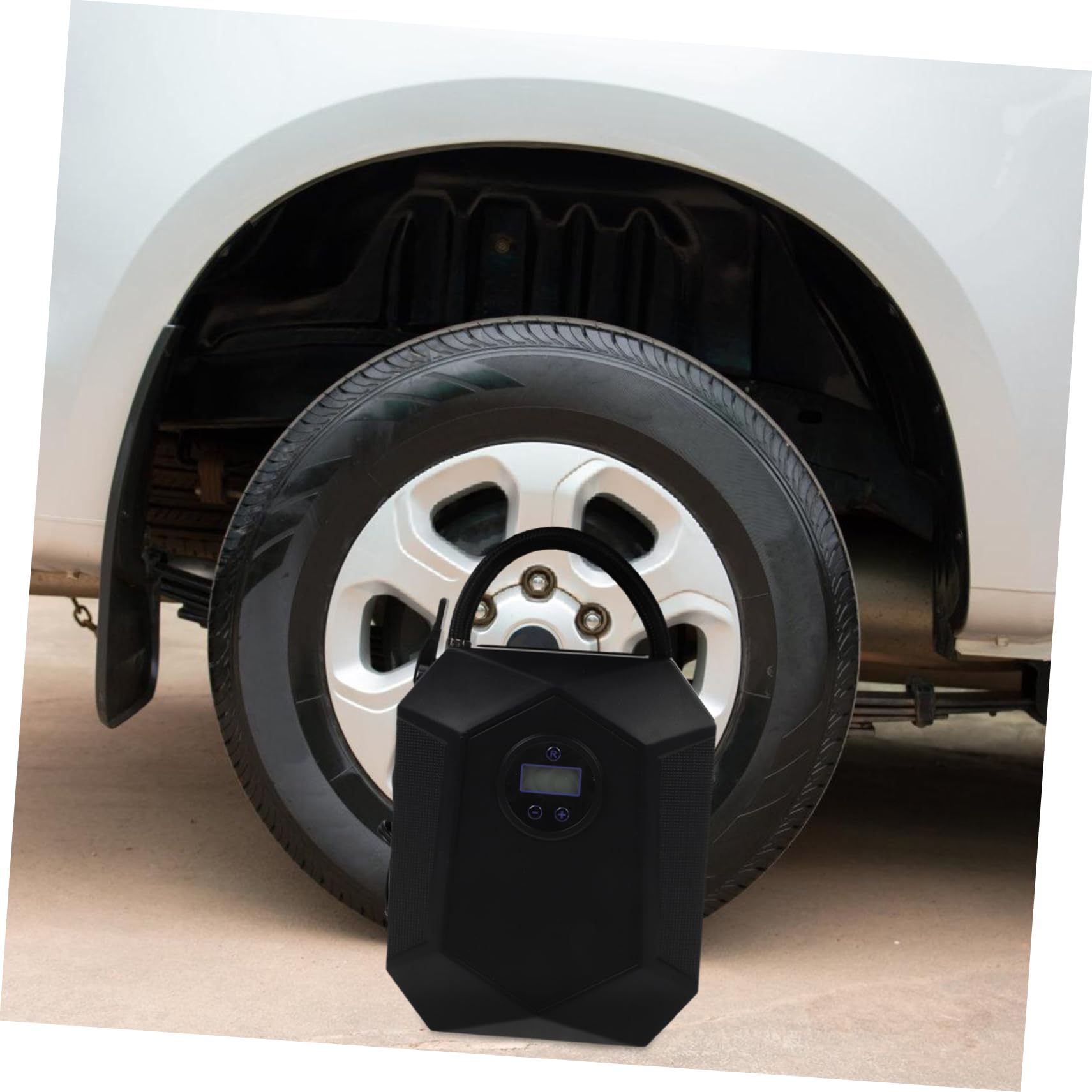 Gatuida Tragbare Luftpumpe für Auto 12v Luftkompressor mit Digitalanzeige Präziser Druckkontrolle Schnell zum Aufpumpen von Auto- Motorrad und Fahrradreifen
