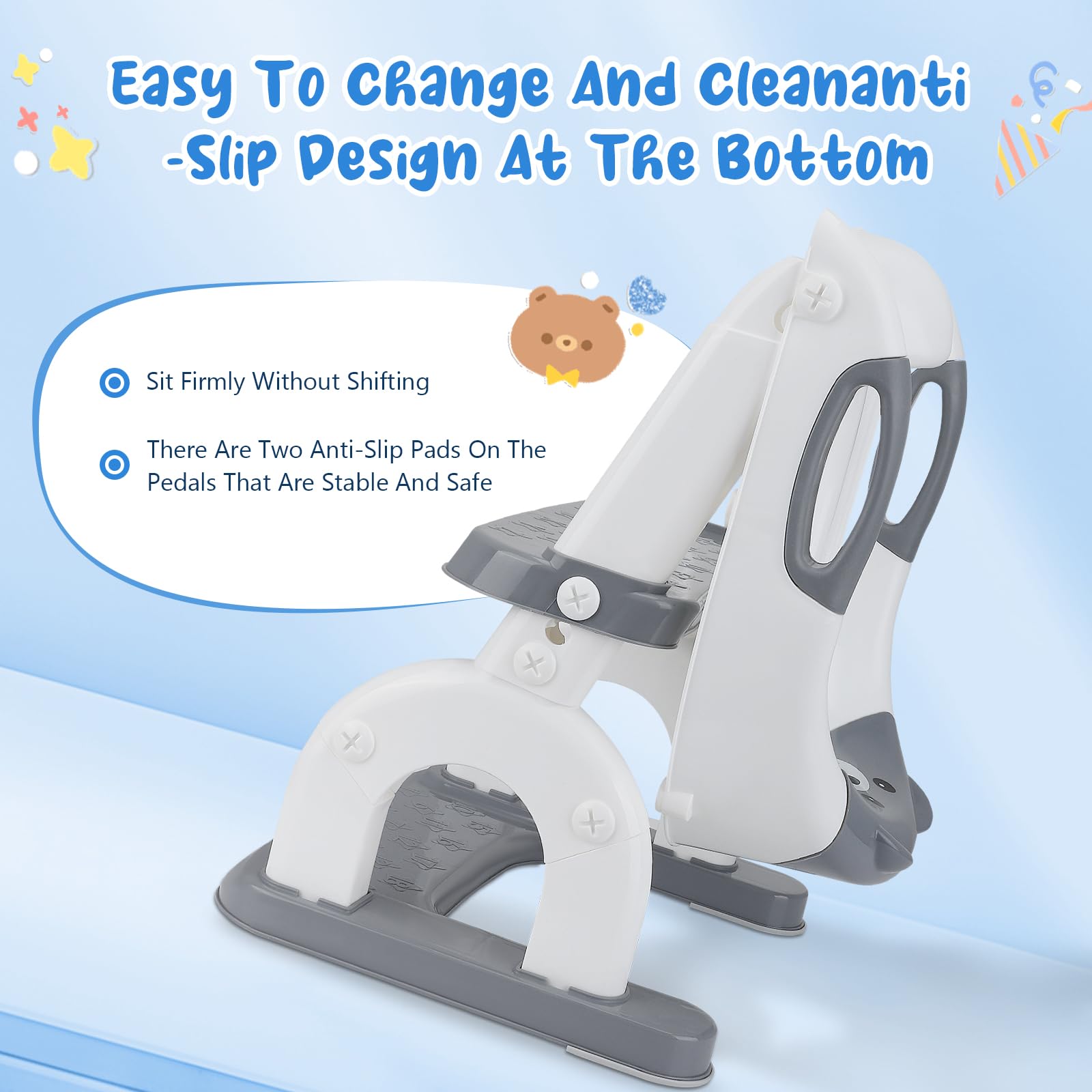 Sedile WC per bambini con scale, sedile WC regolabile in altezza, sedile WC pieghevole per bambini, vasino antiscivolo con gradini, comodo allenatore WC a partire dai 2 anni in su