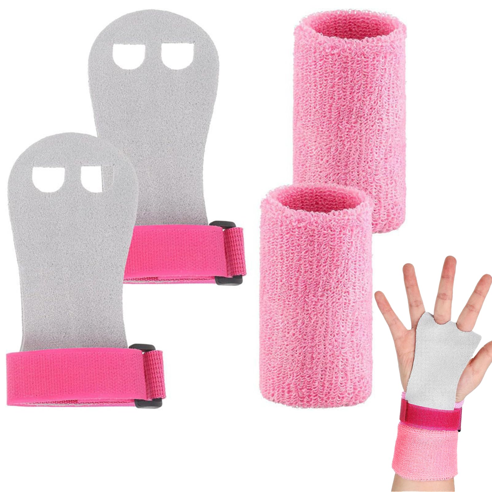 Manique Gymnastique Fille Barre Asymétrique Ensemble Fitness 4 Pièces