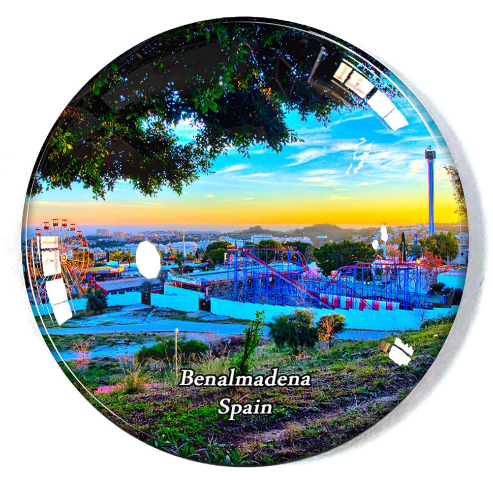Spain-Bl4483 Benalmadena Spain Fridge Magnet Refrigerator Freezer Magnet Souvenir Decoration Magnet Sticker Glass Crafts
