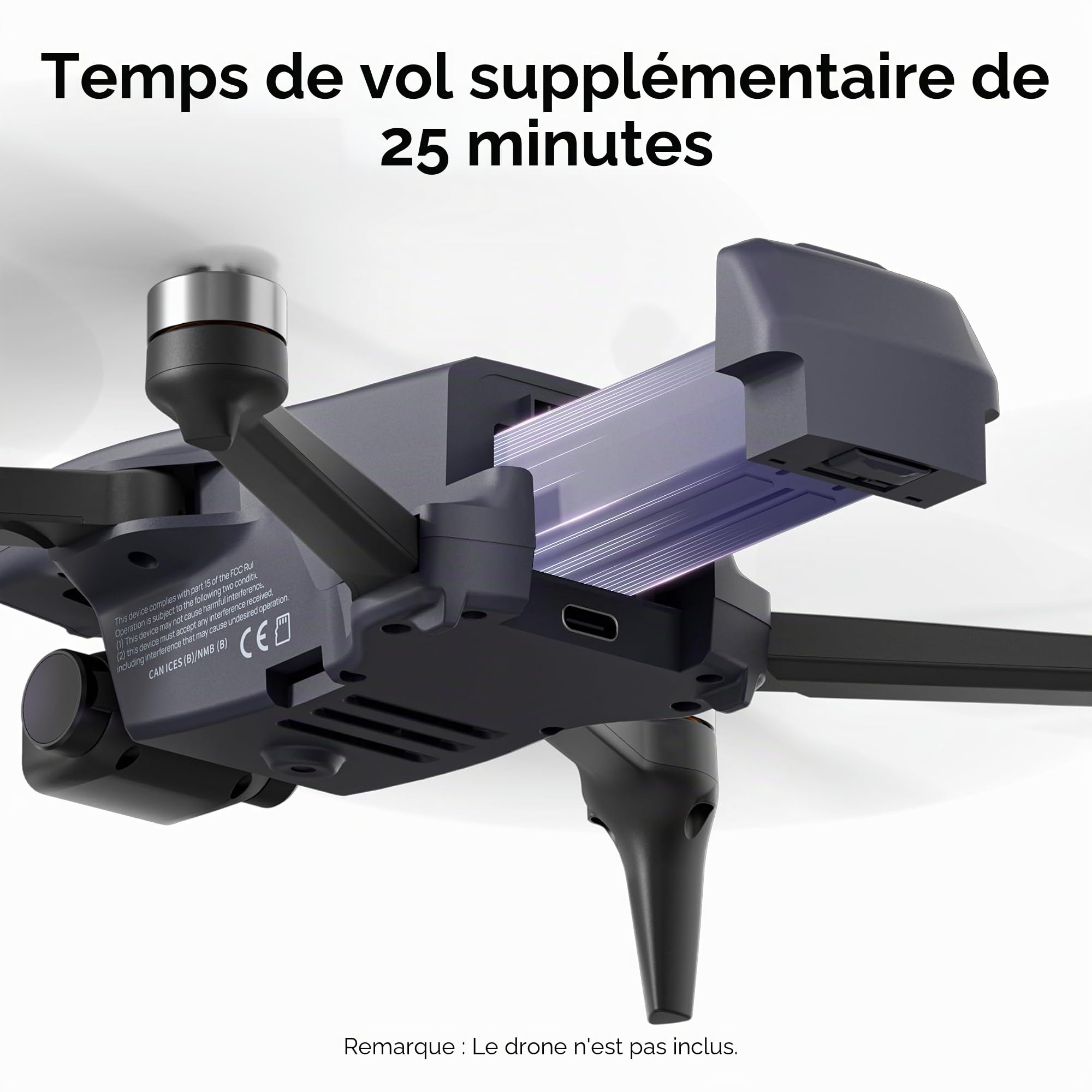 Ameta S20 Pro 4K GPS Drone Plus une Batterie Supplémentaire (3 au Total)