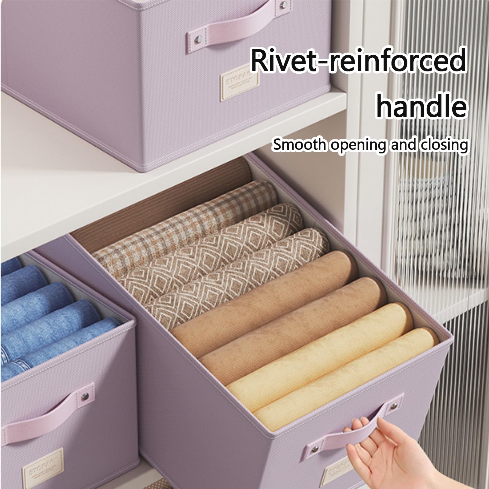 Stoff Aufbewahrungskorb, Faltbarer Aufbewahrungskorb | Hautfreundlicher Stoff, PP-Platten, Geeignet für Kleideraufbewahrung(Beige 33x10cm/13.0x3.9in)