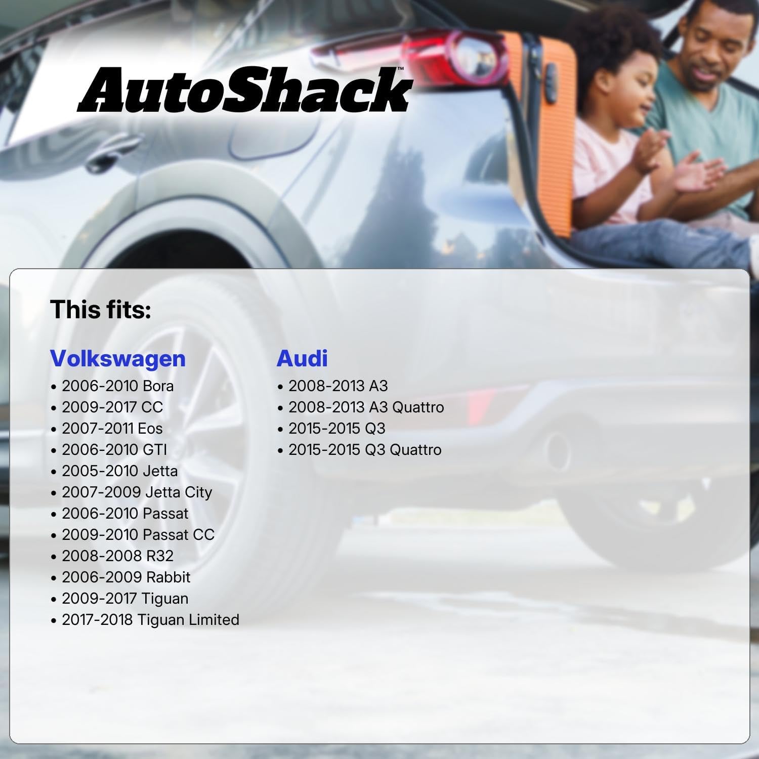 AutoShack Front Vented & Rear Solid Drilled & Slotted Coated Brake Rotors Silver Matte Finish 4-PC Set Replacement for 2005-2010 Volkswagen Jetta 2009-2017 Volkswagen Tiguan 2015 Audi Q3 TurboGuard