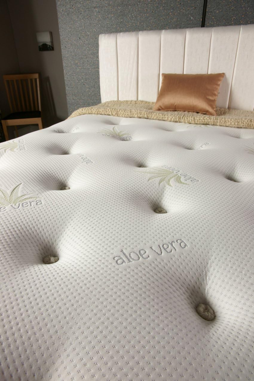 Furniture Kraze Double 4ft6 Aloe Vera Mattress 1000 Count Pocket Sprung- For Relaxing Sleep
