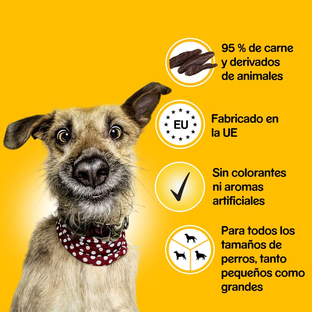 Pedigree Ranchos Snack para Perro, Sabor Ternera (Pack de 7 x 70g)