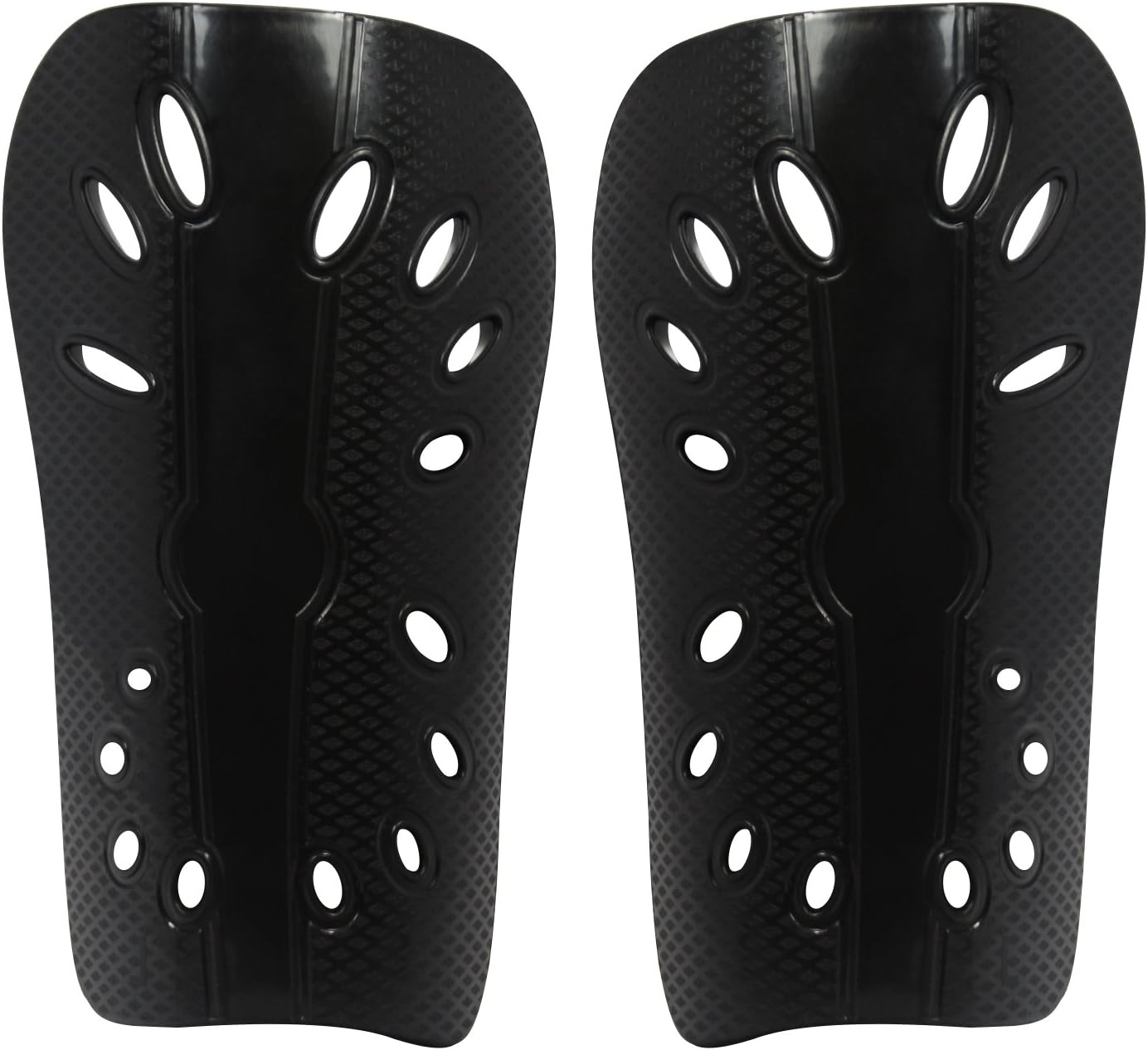 Youth Soccer Shin Guards - 6 Inch Length, 1/3 Inch Ultra Thick Foam Rubber Lining with Hard Cover to Protect Shins, Under Legging Ventilation,Shin Support Minimizes Injuries Small Black