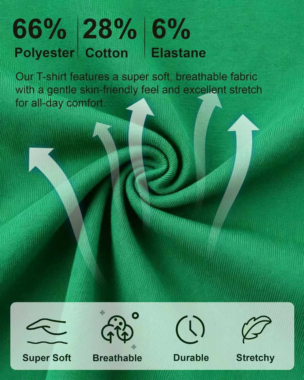 Boys' Green/Yellow Tshirt for Teens 5-14 Years Basic Tops