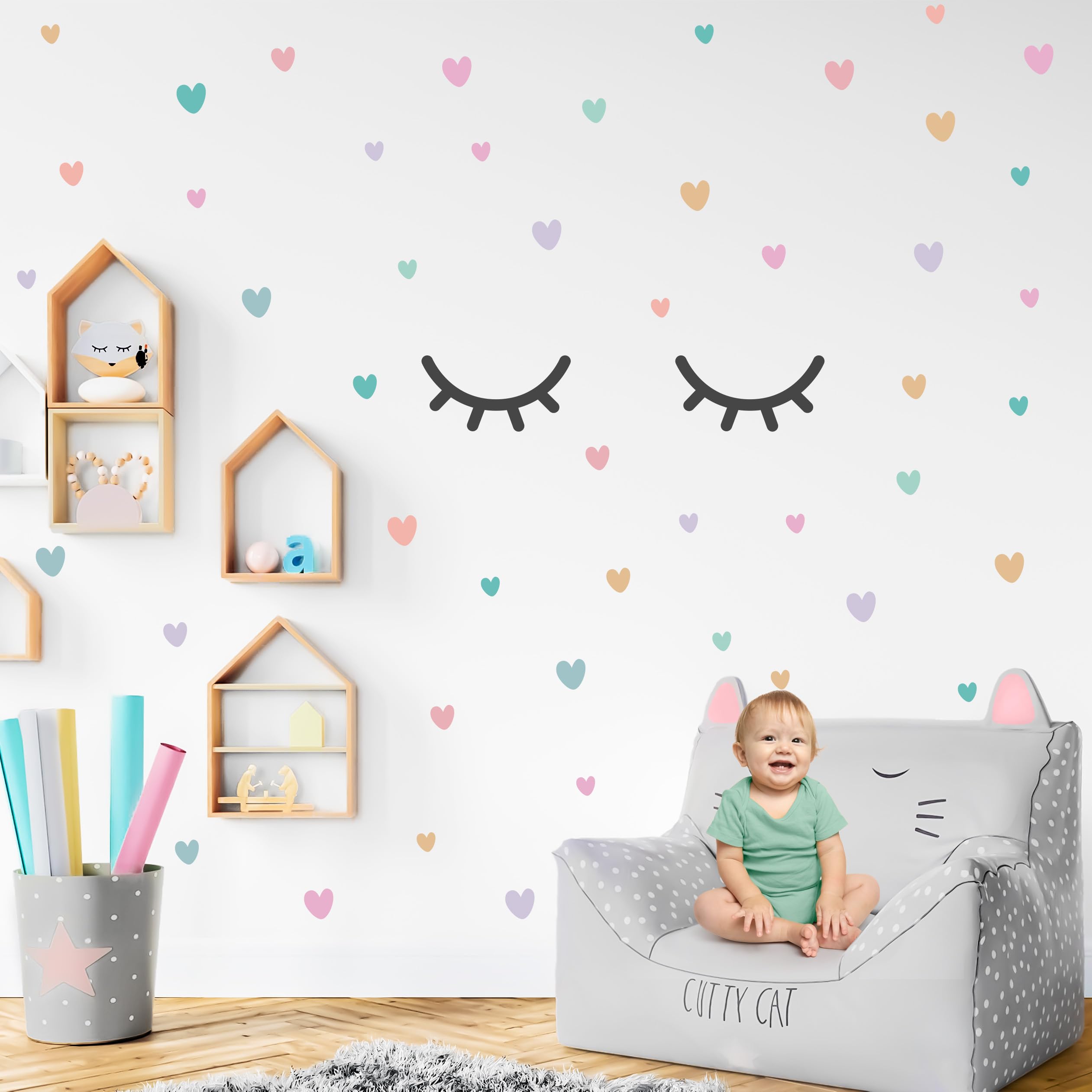 Special You Aesthetic Wallpaper and Wall Stickers for Bedroom, Boho Wall Decor, Kids Room Decoration Items - 97 pcs - Image 4 thumbnail