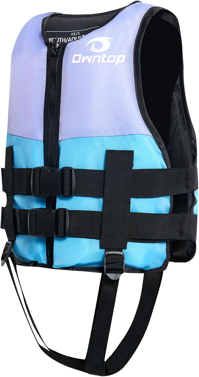 Owntop Kids Swim Vest for Boys & Girls, Youth Swimming Vest 50-90 lbs / 75-125 lbs, Adjustable Swim Training Vest for Children 6-12yrs, Swim Jacket for Pool Beach Lake