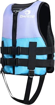 Owntop Kids Swim Vest for Boys & Girls, Youth Swimming Vest 50-90 lbs / 75-125 lbs, Adjustable Swim Training Vest for Children 6-12yrs, Swim Jacket for Pool Beach Lake