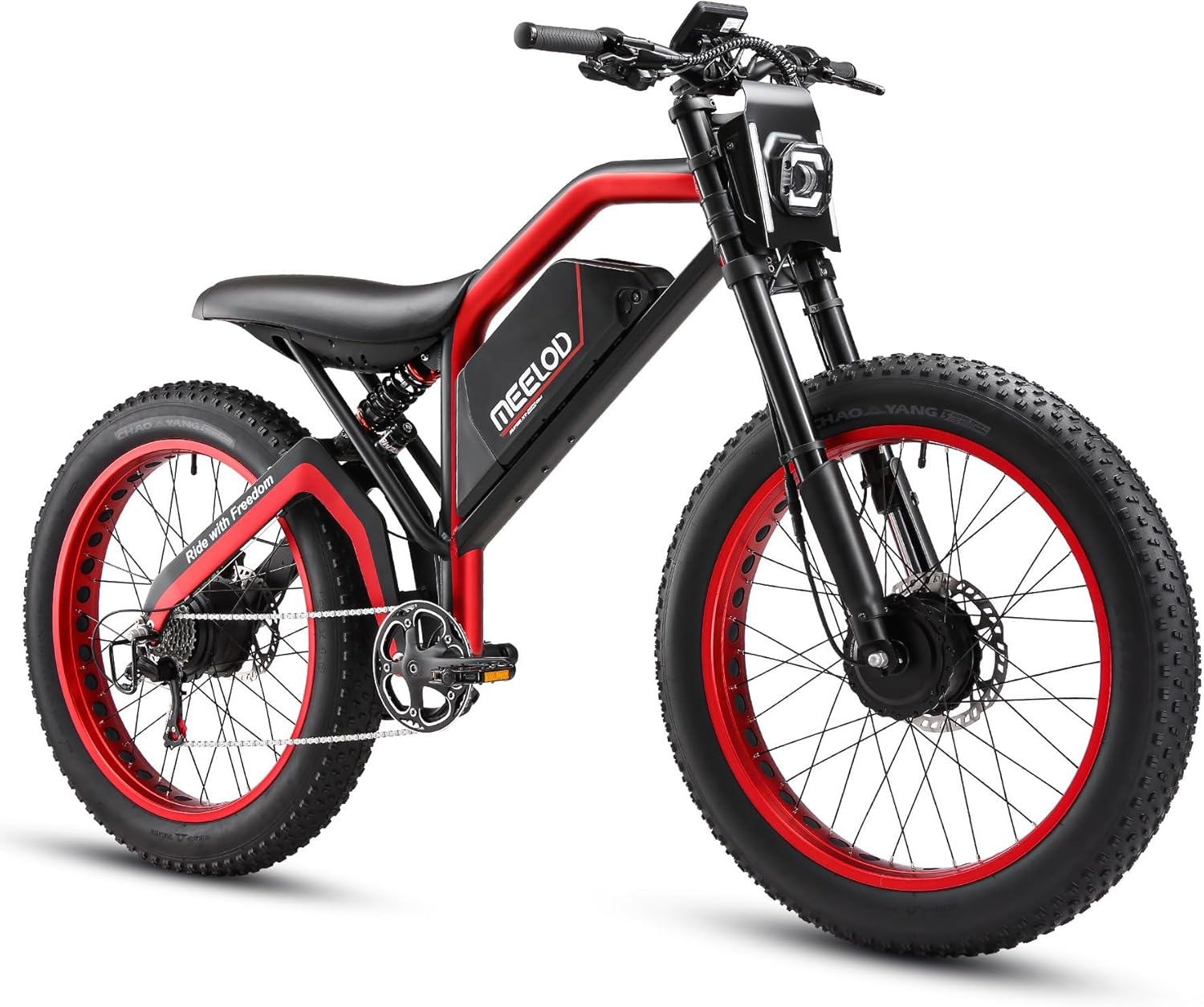25AH 52V E-Bike | 40 MPH Speed 3000W Dual Motors, 80-120 Mile Range, All-Terrain Fat Tire Electric Bike & App Control