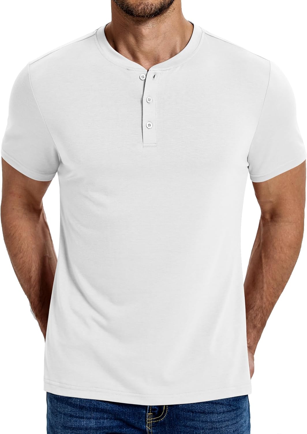 COOFANDY Men’s Henley Shirts Cotton Short Sleeve Casual T-Shirt Button Henley Basic Tee COOFANDY Men’s Henley Shirts Cotton Short Sleeve Casual T-Shirt Button Henley Basic Tee