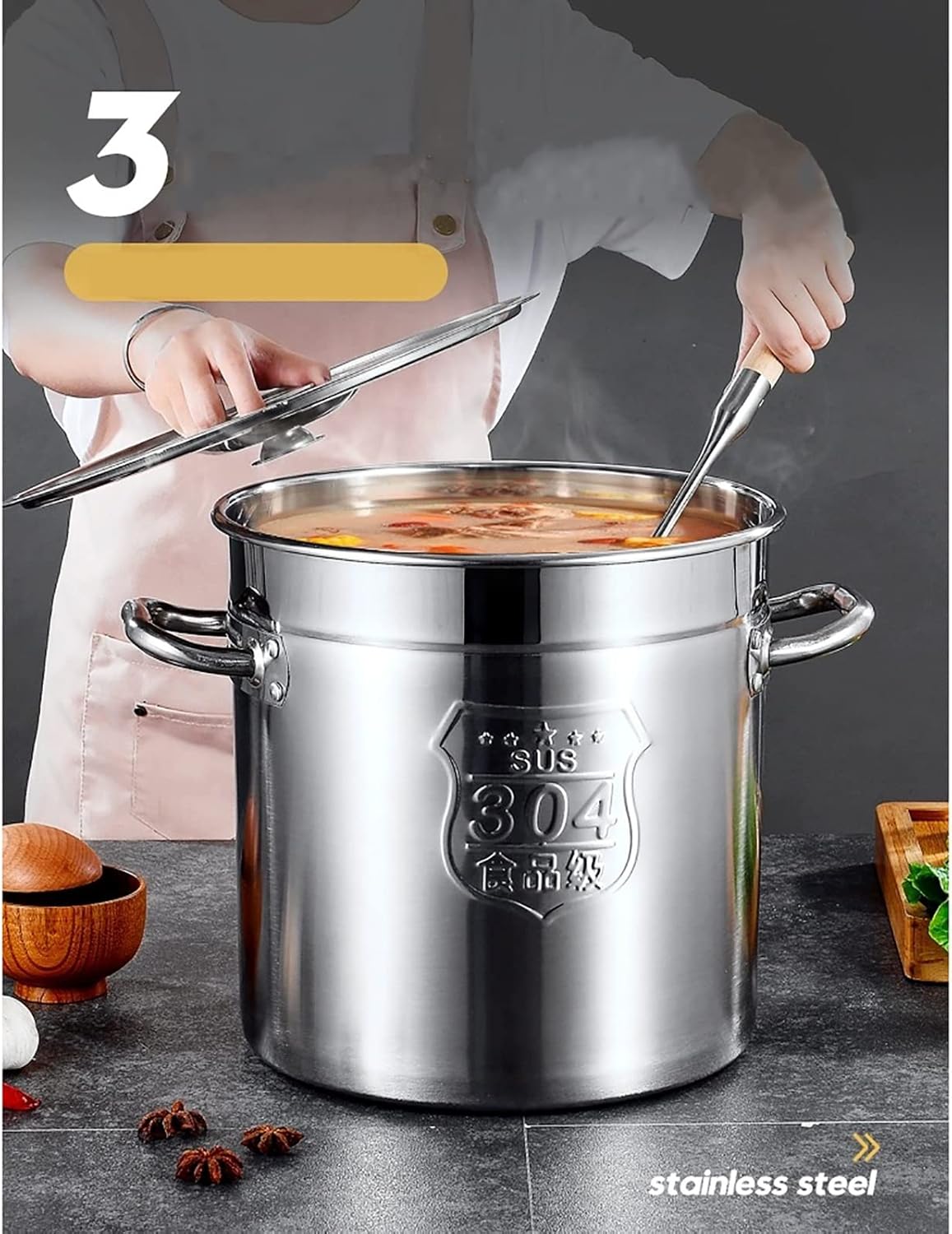 ☆ROYAL QUEEN/ロイヤルクイーン 両手鍋 2QT/容量2L/IH対応/T-304