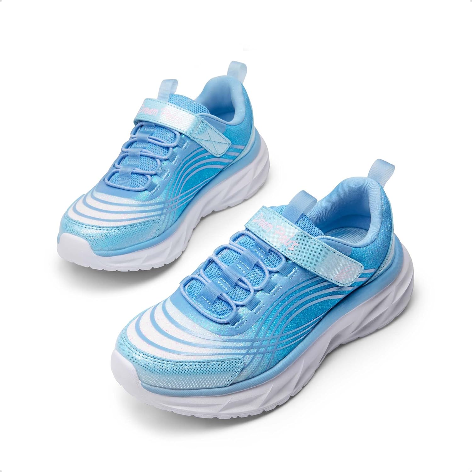 DREAM PAIRS Girls Shoes Sneakers Kids Tennis Shoes Sparkle ColorBurst Lightweight Running Casual Walking Shoes - Image 5