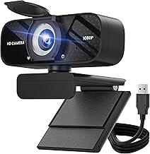 🚨 EXTREME: TRAUSI 1080P HD Webcam with Microphone, Noise Cancellation, Privacy Cover, Wide-Angle Lens, Auto Light Correction, Plug & …