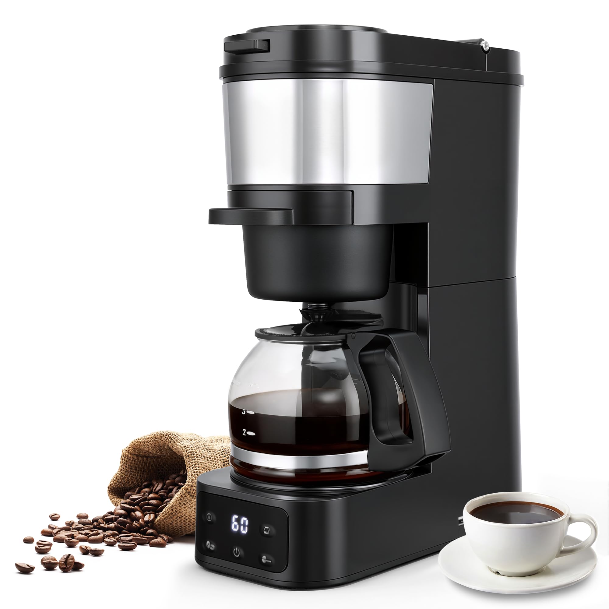 Amazon.com: ATSENT Grind and Brew Coffee Maker,Drip Coffee Maker