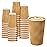 BYSNOW 90 Pack 16 oz Disposable Coffee Cups, Insulated Ripple Wall Paper Coffee Cups 16oz, To Go Cup for Espresso, Hot Beverage Drinks (No Lids)