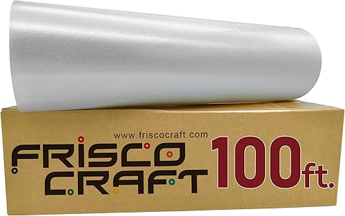 Frisco Craft C-370 Cinta de transferencia para vinilo de 12 x 100 pies transparente se coloca en plano  Cinta de aplicación perfecta para vinilo